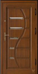 Дверь входная одностворчатая с отделкой филенчатым МДФ усиленная ДВ-589