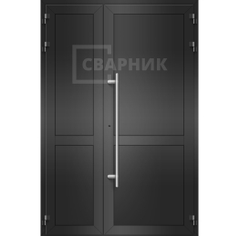 Дверь правая из алюминия холодная для защиты здания ДА-503