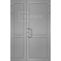 Дверь из алюминия с импостом ДА-639