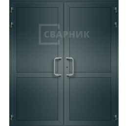 Дверь алюминиевая с импостом ДА-666