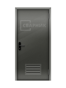 Железная дверь в погреб дома с вентиляцией ДП-015