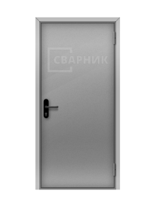 Дверь для котельной железная с ручкой снаружи