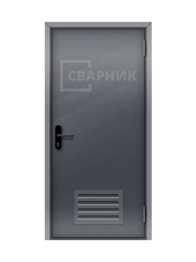 Дверь хозяйственная техническая с вентиляцией ДТМ-045
