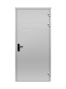 Противопожарная дверь из алюминиевого профиля глухая однопольная