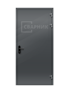 Дверь противопожарная из алюминия глухая одностворчатая