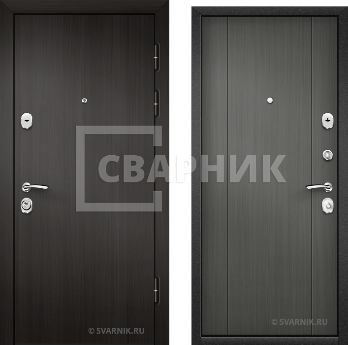 Дверь входная на заказ в коттедж ламинат — массив — фото 1