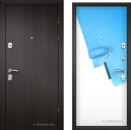 Стальная дверь с видеодомофоном в коттедж ДВН-078