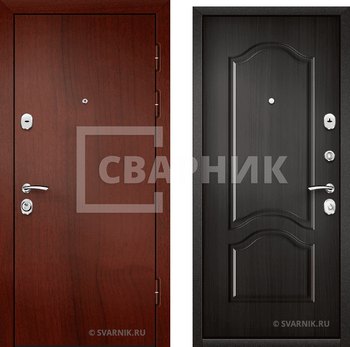 Дверь металлическая вторая в коттедж ламинат — шпон — фото 1