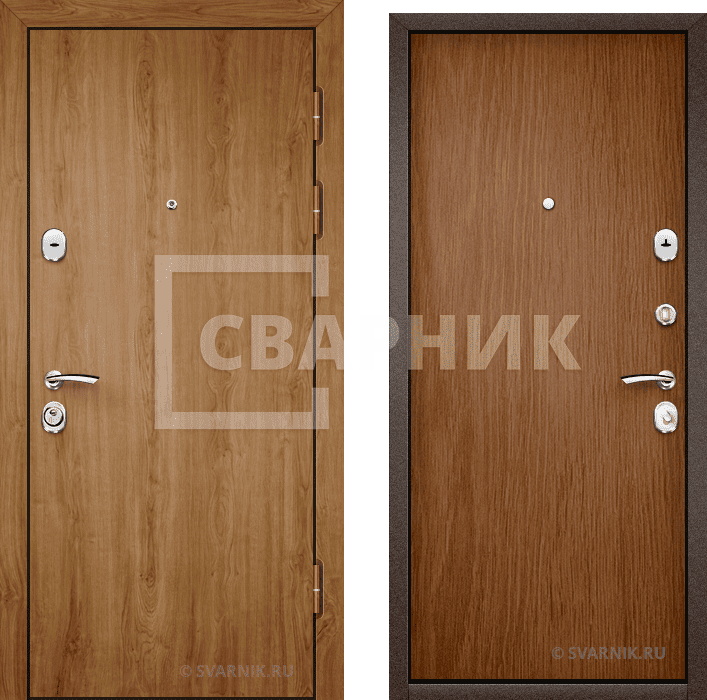 Дверь входная левая на дачу ламинат — ламинат — фото 1