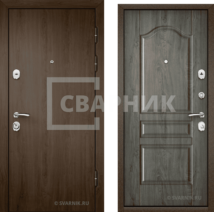 Дверь металлическая готовая в офис ламинат — МДФ — фото 1