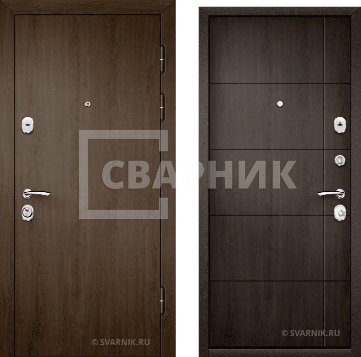 Дверь металлическая под ключ в офис ламинат — МДФ — фото 1