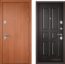 Дверь металлическая трехконтурная в дом ламинат — шпон