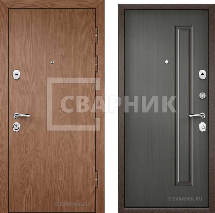 Дверь металлическая вторая в офис ламинат — МДФ — фото 1