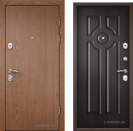 Дверь трехконтурная для загородного дома ламинат — МДФ