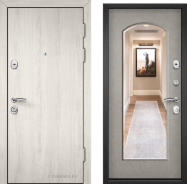 Дверь в коттедж белый дуб