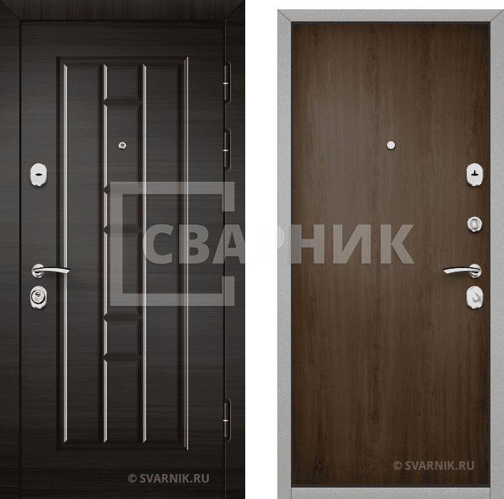 Дверь 2 мм сталь входная в дом д2м-036 — фото 1
