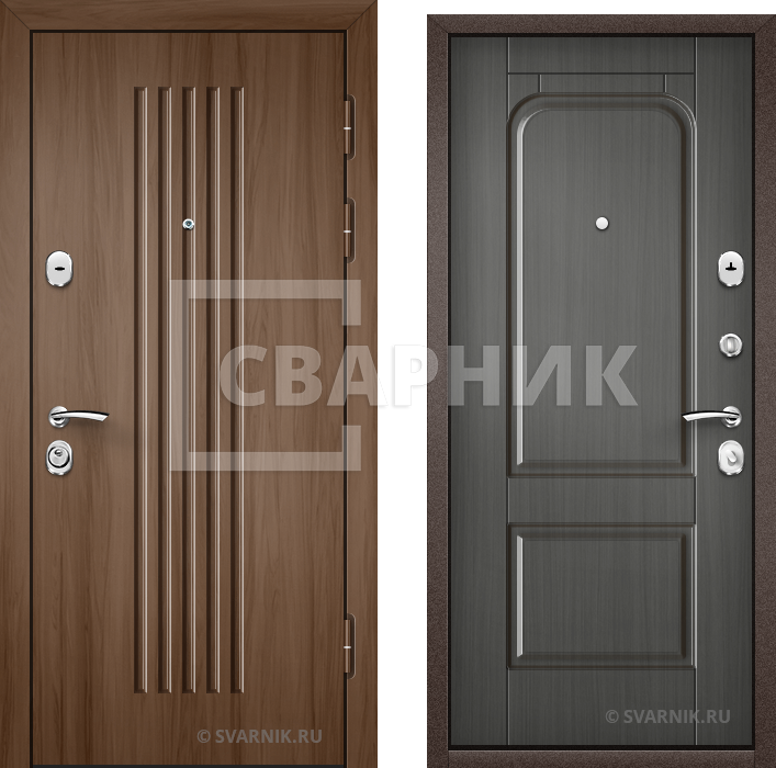 Дверь входная антивандальная в офис МДФ — МДФ — фото 1