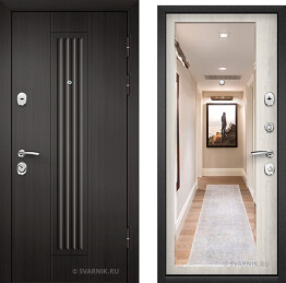 Дверь входная накладная в квартиру МДФ — винорит