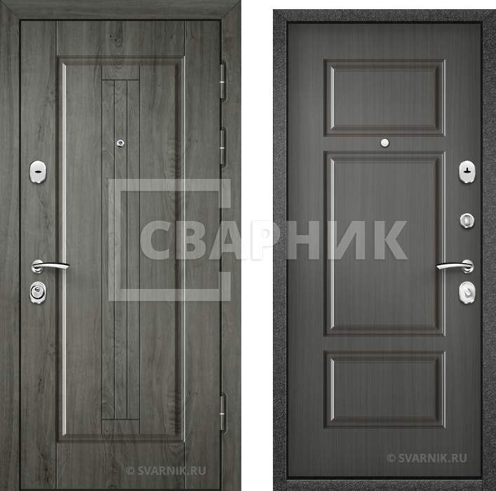 Входная дверь 2 мм стали бюджетная д2м-002 — фото 1
