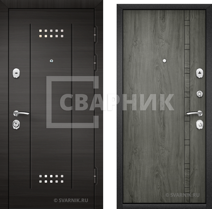 Дверь входная готовая в офис винорит — массив — фото 1