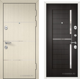 Дверь входная утепленная в офис МДФ — винорит