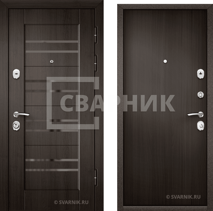 Дверь входная вторая уличная винорит — ламинат — фото 1