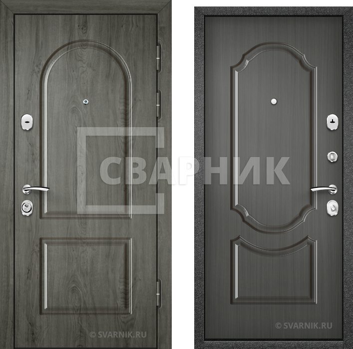 Серая входная дверь в офис — фото 1