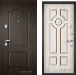 Дверь внутренняя в дом беленый дуб с терморазрывом