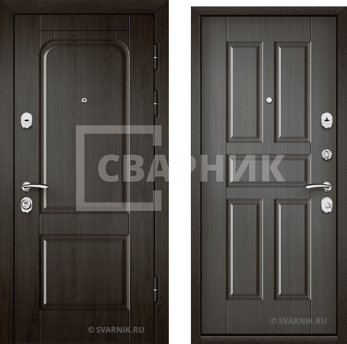 Дверь входная российская в коттедж МДФ — МДФ — фото 1