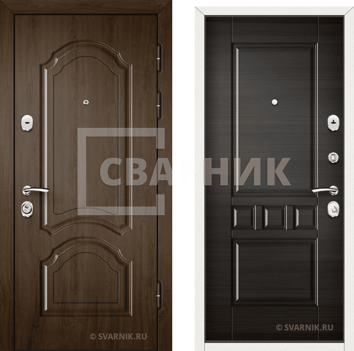 Дверь входная наружная в квартиру массив — МДФ — фото 1