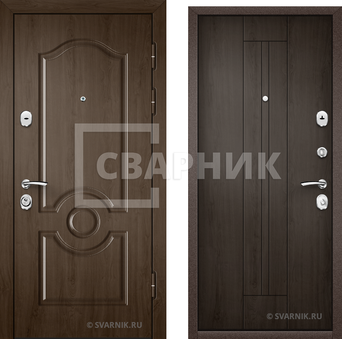 Дверь входная левая в офис МДФ — МДФ — фото 1