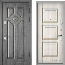 Дверь внутренняя в офис цвет дуб беленый с терморазрывом