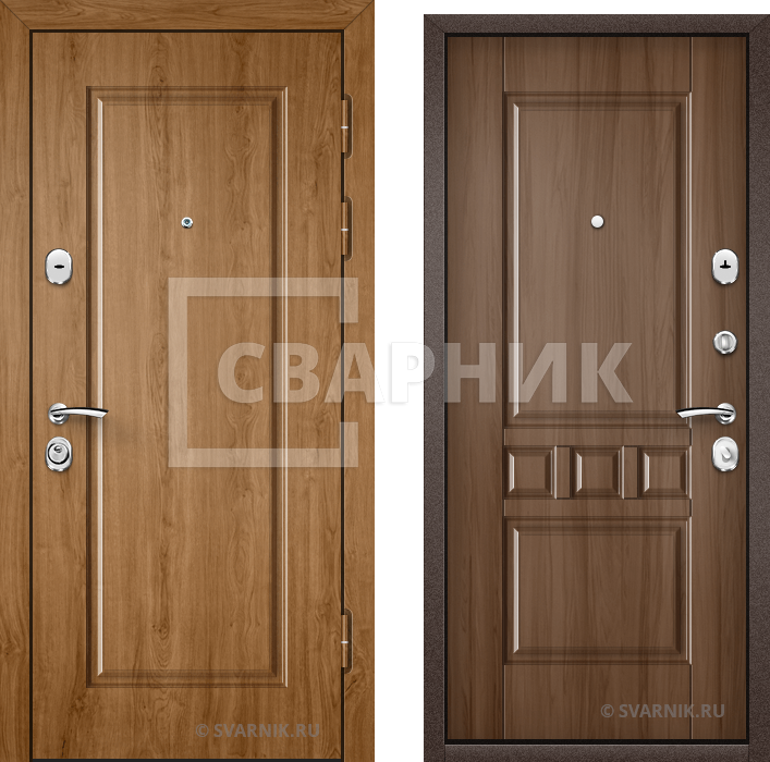 Дверь входная готовая в квартиру МДФ — шпон — фото 1