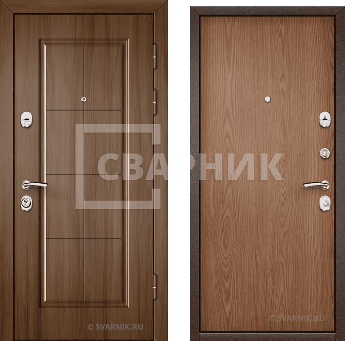 Дверь металлическая с установкой в офис МДФ — ламинат — фото 1