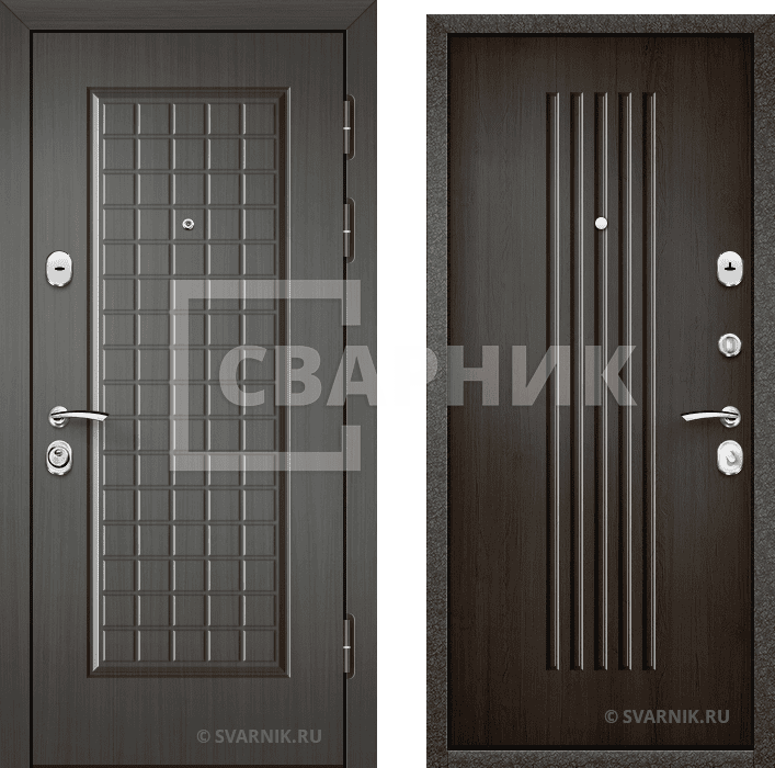 Дверь входная с установкой уличная массив — МДФ — фото 1