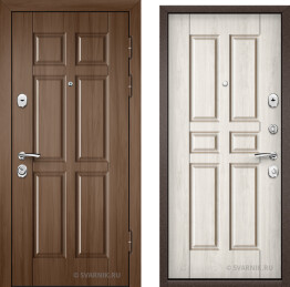 Дверь металлическая антивандальная в дом винорит — шпон