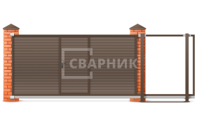 Откатные ворота Херман 2500×3500 СВВ-2839