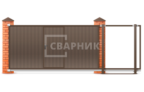 Ворота откатные Алютех 4000×2000 СВВ-2626