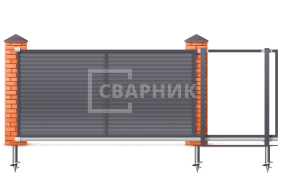 Откатные ворота Дорхан Люкс 2100×3000 СВВ-8982