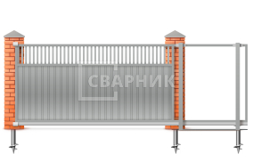 Сдвижные ворота Алютех 2000×2100 СВВ-2560