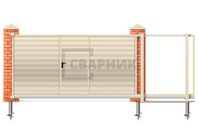 Сдвижные ворота Дорхан 2800×2000 СВВ-2800