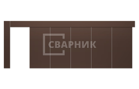 Откатные противопожарные ворота Дорхан 4500×4500 СВВ-2095