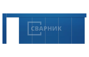 Противопожарные ворота откатные 2000×5000 СВВ-2131