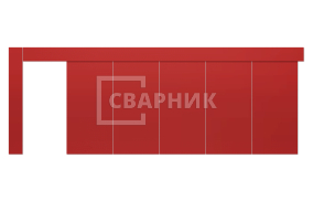 Откатные противопожарные ворота Дорхан 4000×3000 СВВ-2137