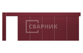 Промышленные откатные ворота 2500×3000 СВВ-2471