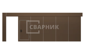 Ворота откатные противопожарные 2000×3500 СВВ-2104
