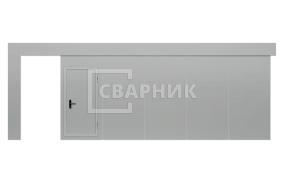 Противопожарные откатные ворота 3500×2500 СВВ-2116