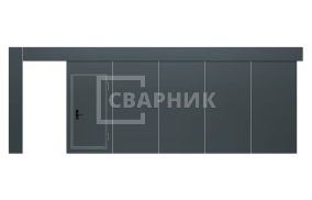 Противопожарные откатные ворота 4000×4000 СВВ-2168