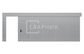 Ворота откатные противопожарные 4500×4500 СВВ-2128