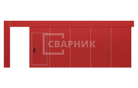 Откатные противопожарные ворота Дорхан 3500×3000 СВВ-2140